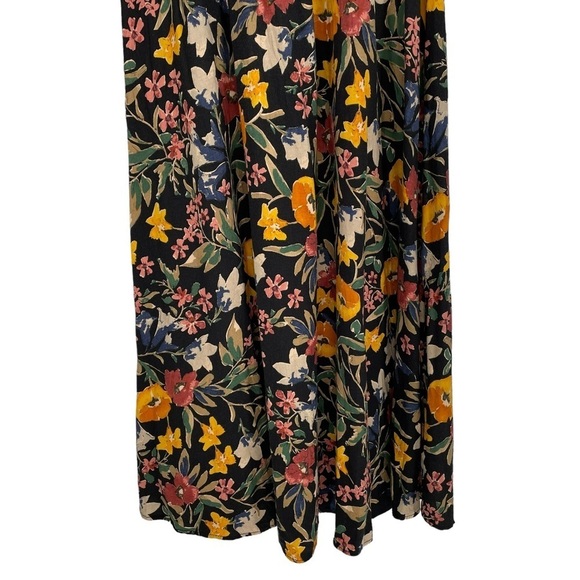 Zara Trafaluc Collection V-Neck Long Sleeve Floral Multicolored Midi Dress  Sz S - Picture 9 of 16